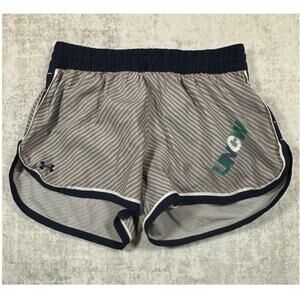 Under Armour UNCW HeatGear Running Shorts Womens S Gray Athletic